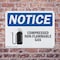 Signmission Compressed Non-Flammable Gas OSHA Notice Sign, Plastic, 14in W x 10in L, 2PK OS-2PACK-NS-P-1014-L-10758 - alternate 7